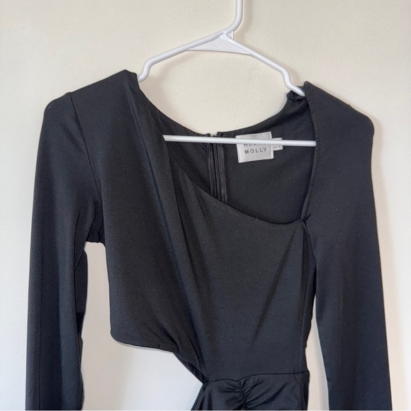 Hello Molly Black One-Shoulder Mini Dress - Picture 3 of 8